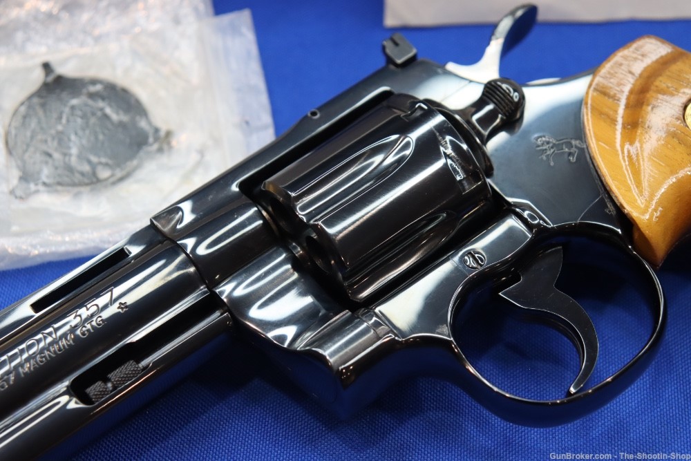 Colt Model Python Revolver 357MAG Royal Blued 1985 MFG LNIB Rare Gun 357 4"-img-4