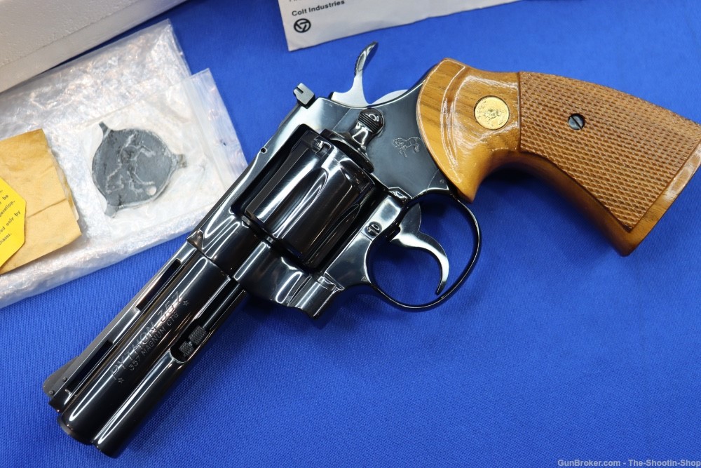 Colt Model Python Revolver 357MAG Royal Blued 1985 MFG LNIB Rare Gun 357 4"-img-9