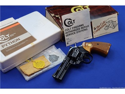 Colt Model Python Revolver 357MAG Royal Blued 1985 MFG LNIB Rare Gun 357 4"