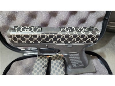 Deep Engraved G43x Glock 43x 9mm Gucci Theme