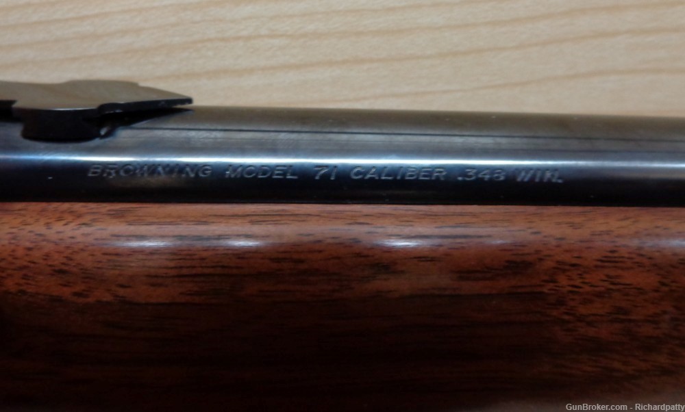 Browning Model 71 Grade 1 Lever Action .348 Win (5 rd.) - 1987 - 20" Barrel-img-9