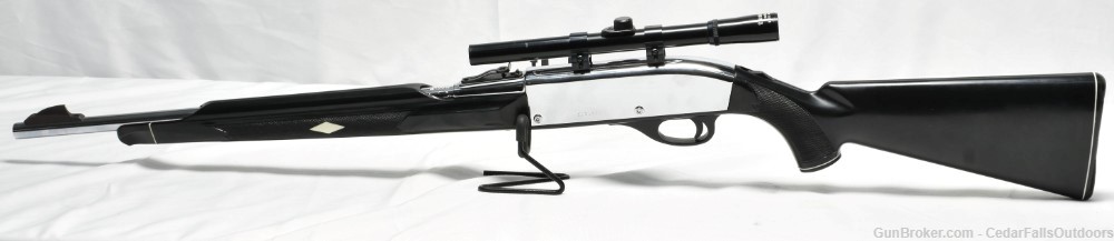Remington model 66 Apache Black w/White diamonds semi-auto .22lr rifle-img-1
