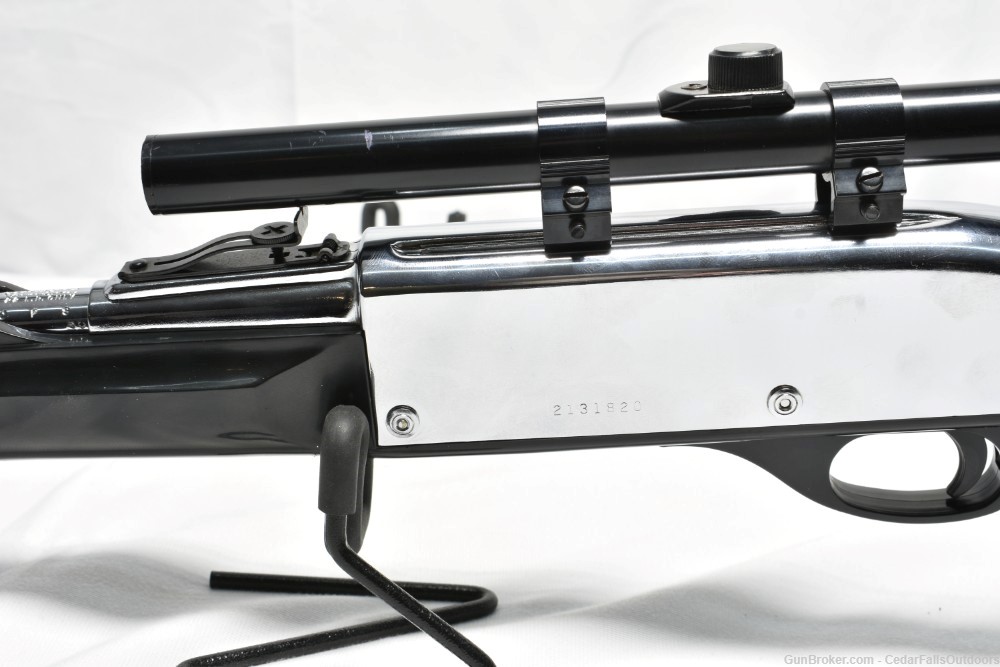 Remington model 66 Apache Black w/White diamonds semi-auto .22lr rifle-img-14