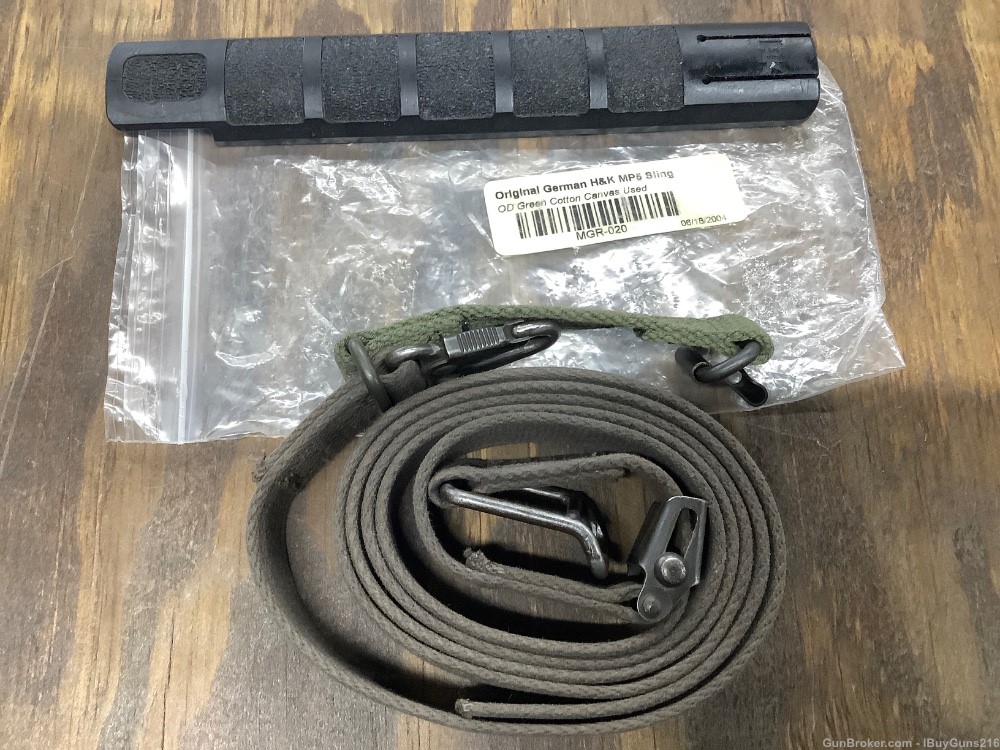 Factory HK sling and rail cover MP5 416 OD green German-img-0