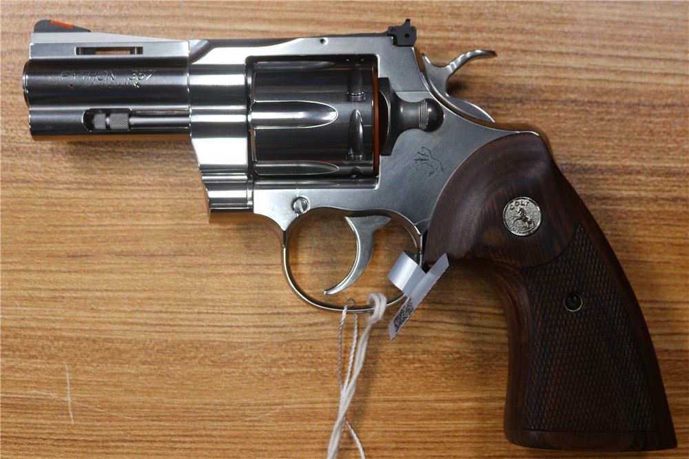 Colt Python 357 Magnum Stainless 3" Barrel 6 Round Box-img-1