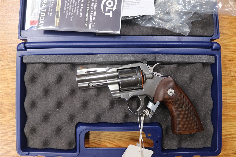 Colt Python 357 Magnum Stainless 3" Barrel 6 Round Box-img-0