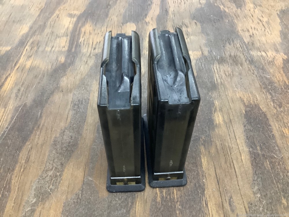 2 x Factory DPMS 10 round 5.56 waffle magazines smoke clear .223 AR15 clip-img-3