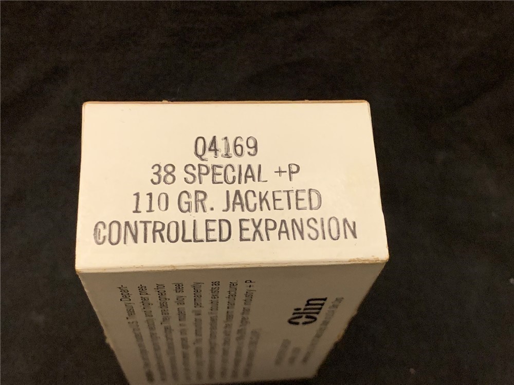 VINTAGE WINCHESTER POLICE 38 SPECIAL PLUS P BOX AMMO RARE-img-1