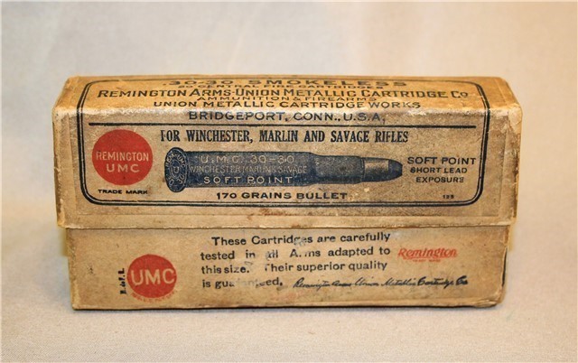 Remington Arms - Union Metallic Cartridge Co Box - app. 1912 -  30-30-rare-img-0