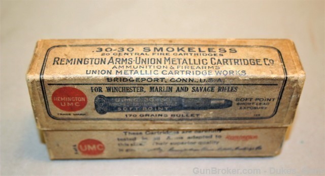 Remington Arms - Union Metallic Cartridge Co Box - app. 1912 -  30-30-rare-img-7