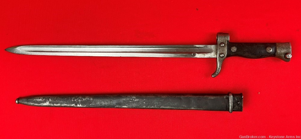 FRENCH 1892 BERTHIER BAYONET WITH SCABBARD-img-2