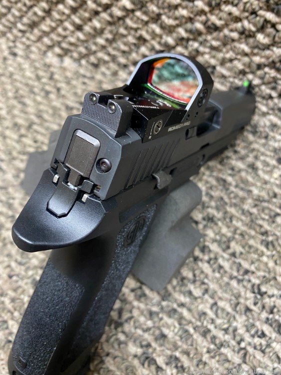 Sig Sauer P320 9mm Black Finish Romeo1 Pro Sight Flat Trigger 4.7" BBL 21+1-img-14