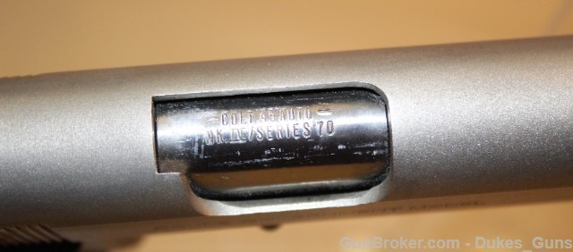 Colt Gov't MK IV Series 70 Satin Nickel w/Box 1980,Like new-img-12