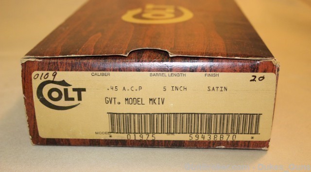 Colt Gov't MK IV Series 70 Satin Nickel w/Box 1980,Like new-img-16