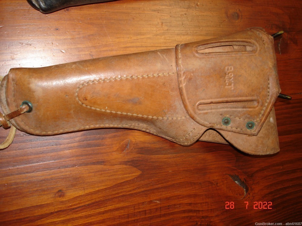 WWII Boyt 1944 1911 leather holster-img-3