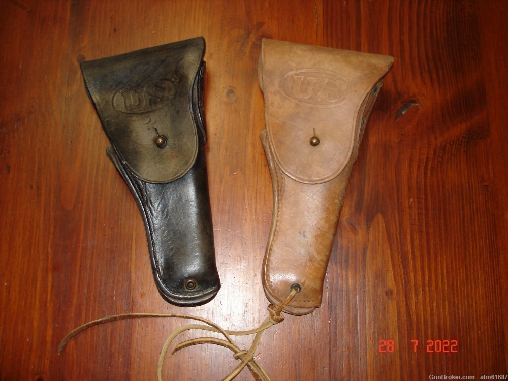 WWII Boyt 1944 1911 leather holster-img-0