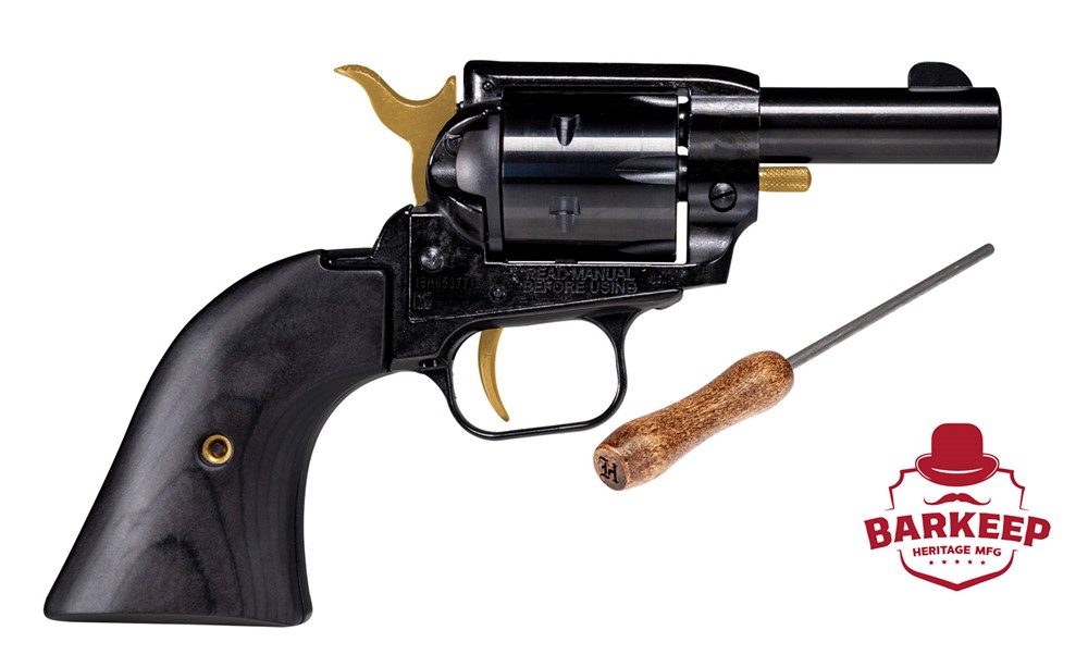 Heritage Mfg Barkeep 22 LR Revolver 3.60 6+1 Black Oxide-img-0