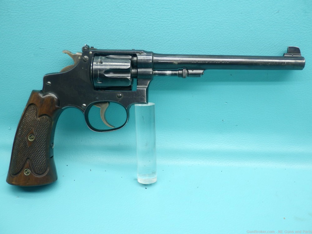 Smith & Wesson 22/32 Hand Ejector .22LR 6"bbl Revolver W/ Holster-img-1