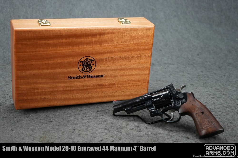 Smith & Wesson Model 29-10 Engraved 44 Magnum 4" Barrel-img-0