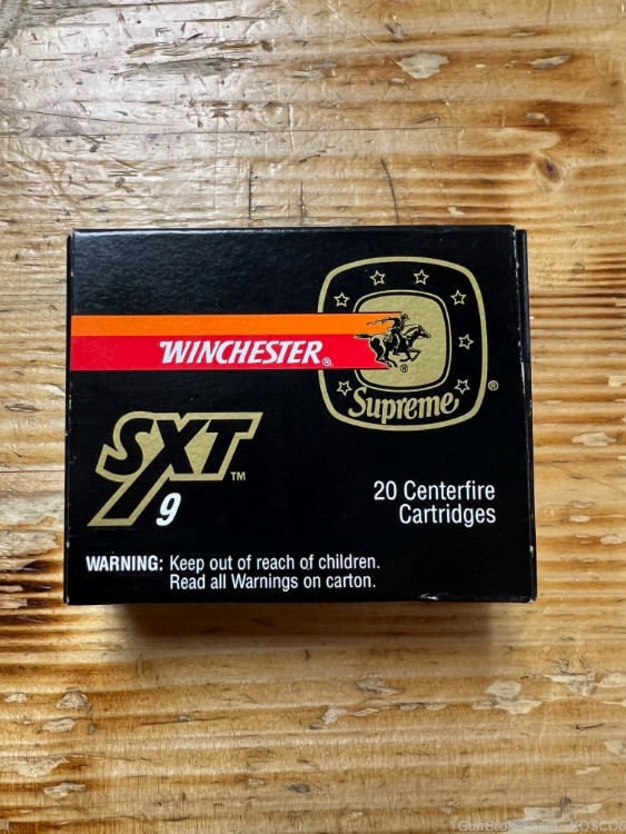 RARE VINTAGE Winchester SXT9 9mm Ammunition-img-0