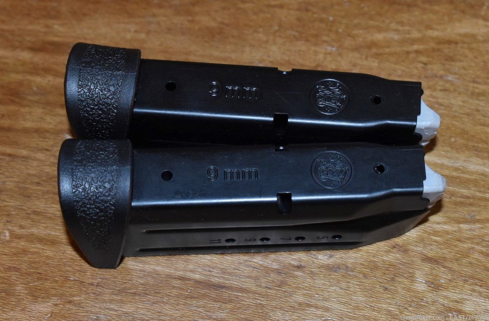 PAIR of Smith & Wesson M&P 9MM Compact 12-Round Factory Pistol Magazines-img-1