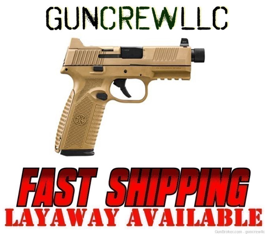FNH FN 510T 510 Tactical TB 10mm FDE NS Tan 66-101376 BRAND NEW Layaway-img-0