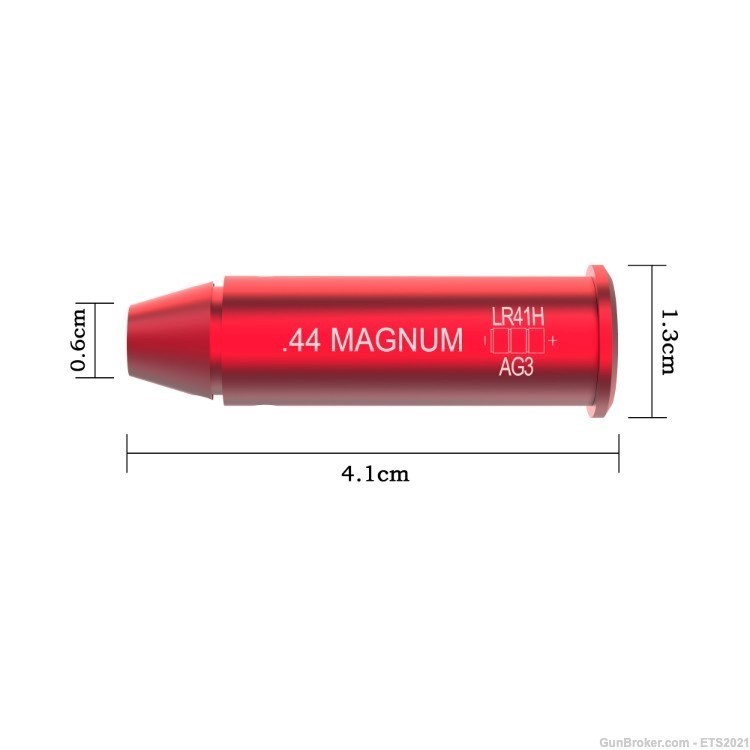 44 Magnum Bore Sight Red Laser .44 Rem Magnum Boresighters with 2 Sets Batt-img-4