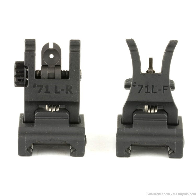 ARMS Flip Up Front + Rear Sight Set for SIG M400 SPEAR MCX MPX Savage MSR15-img-1