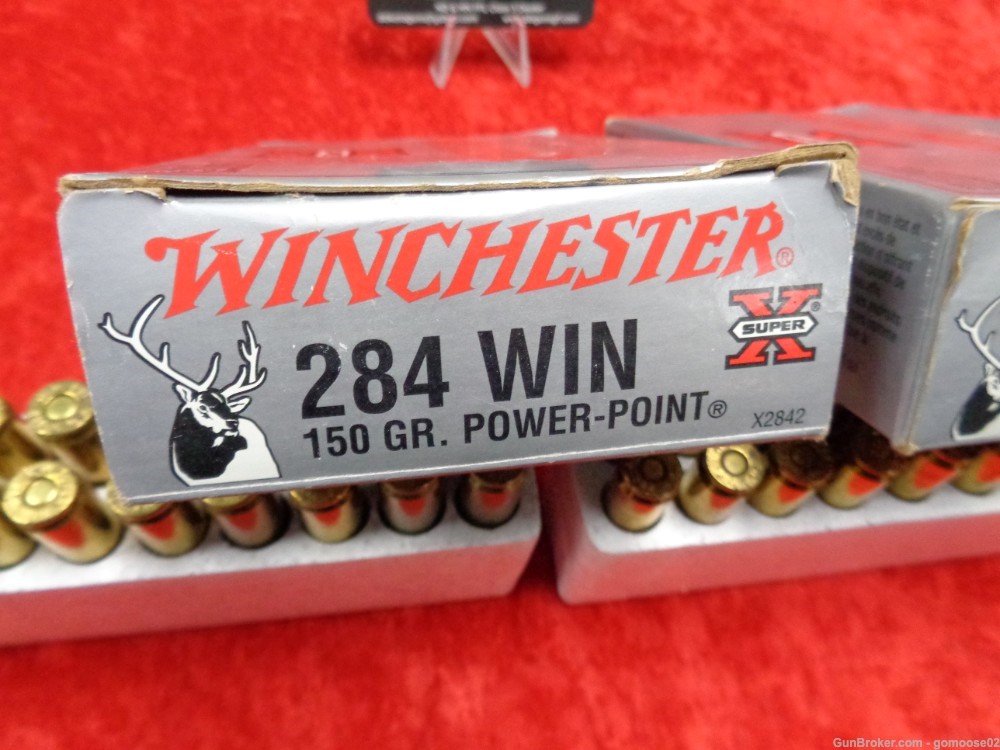 2 Box Winchester Super X 284 Win 40rds 150gr Ammo Boxes Ammunition Rifle -img-9
