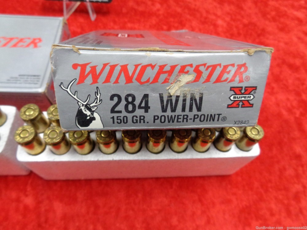 2 Box Winchester Super X 284 Win 40rds 150gr Ammo Boxes Ammunition Rifle -img-8