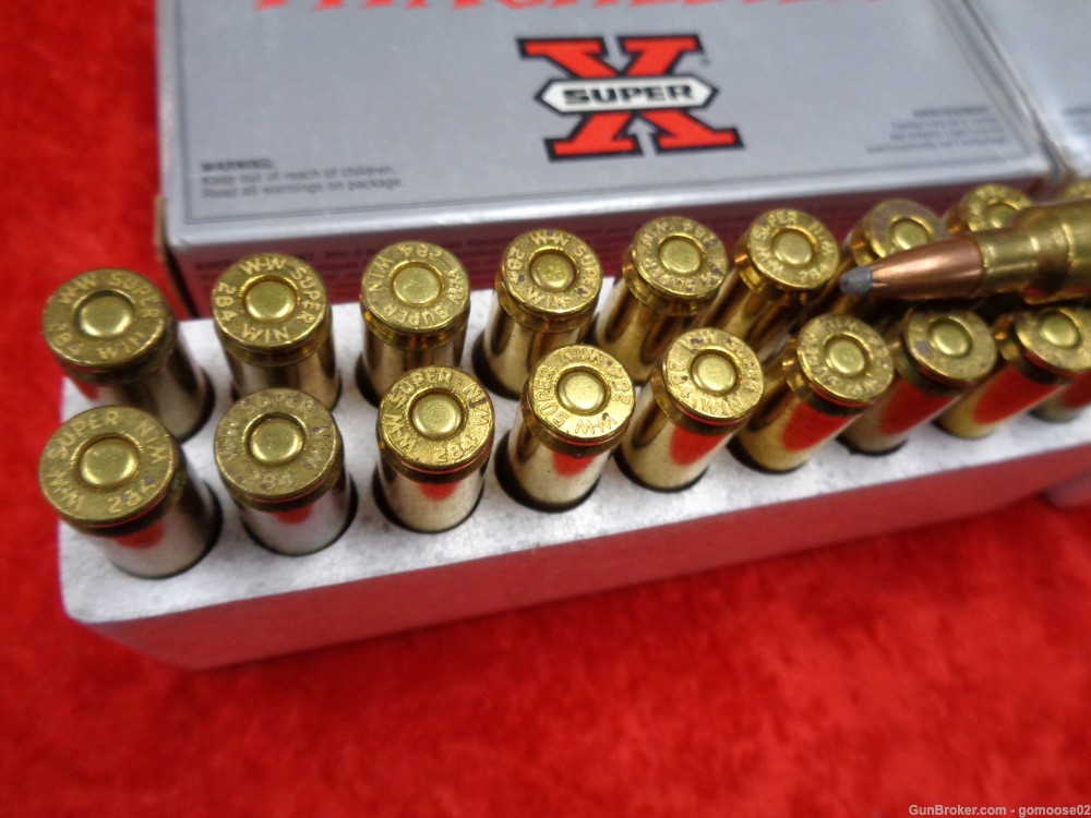 2 Box Winchester Super X 284 Win 40rds 150gr Ammo Boxes Ammunition Rifle -img-4