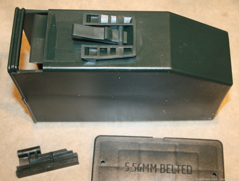 FN MINIMI M249 M249S 200RD Beltfed 5.56x45 AMMO Belt BOX 5.56 NEW-img-0