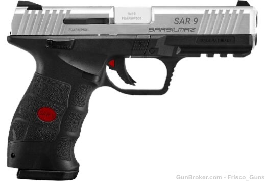 SAR ARMS SAR9 SAR9ST 9mm 17rd 4.4” STAINLESS NoFee-img-1