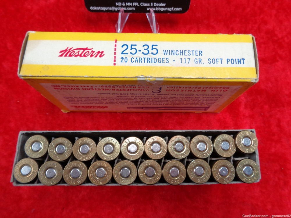2 Box Winchester Super X 25-35 Win 40rds 117gr Ammo Boxes Ammunition Rifle -img-14
