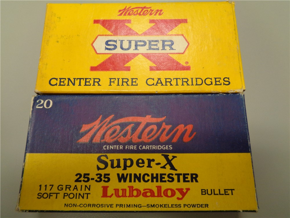2 Box Winchester Super X 25-35 Win 40rds 117gr Ammo Boxes Ammunition Rifle -img-0