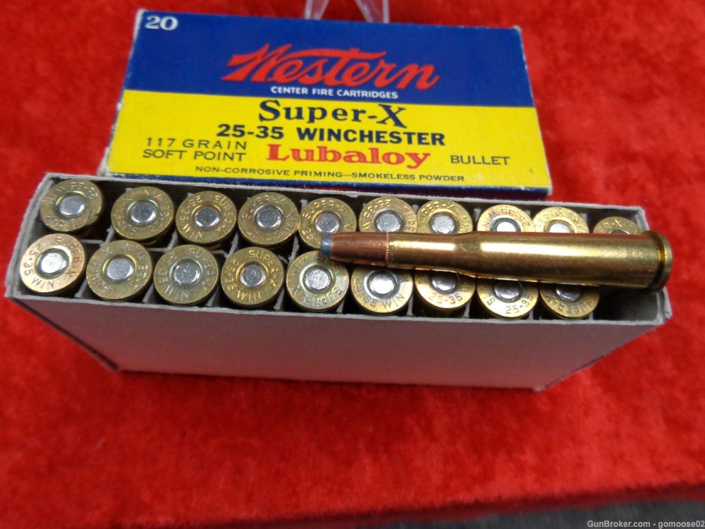 2 Box Winchester Super X 25-35 Win 40rds 117gr Ammo Boxes Ammunition Rifle -img-1