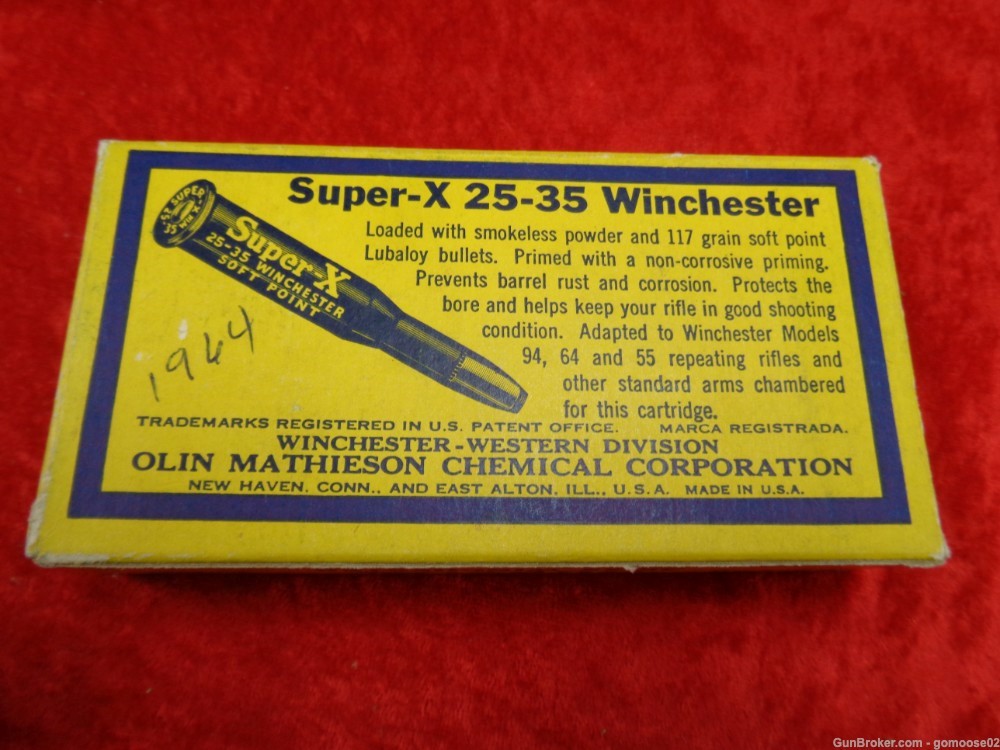 2 Box Winchester Super X 25-35 Win 40rds 117gr Ammo Boxes Ammunition Rifle -img-7
