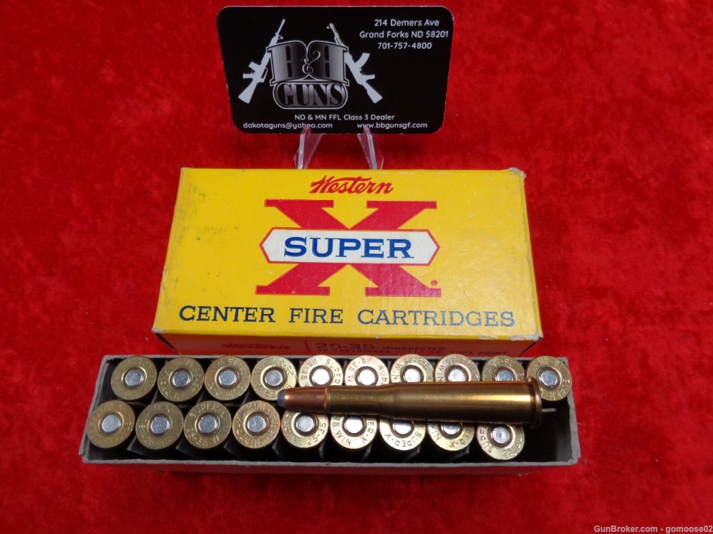 2 Box Winchester Super X 25-35 Win 40rds 117gr Ammo Boxes Ammunition Rifle -img-9