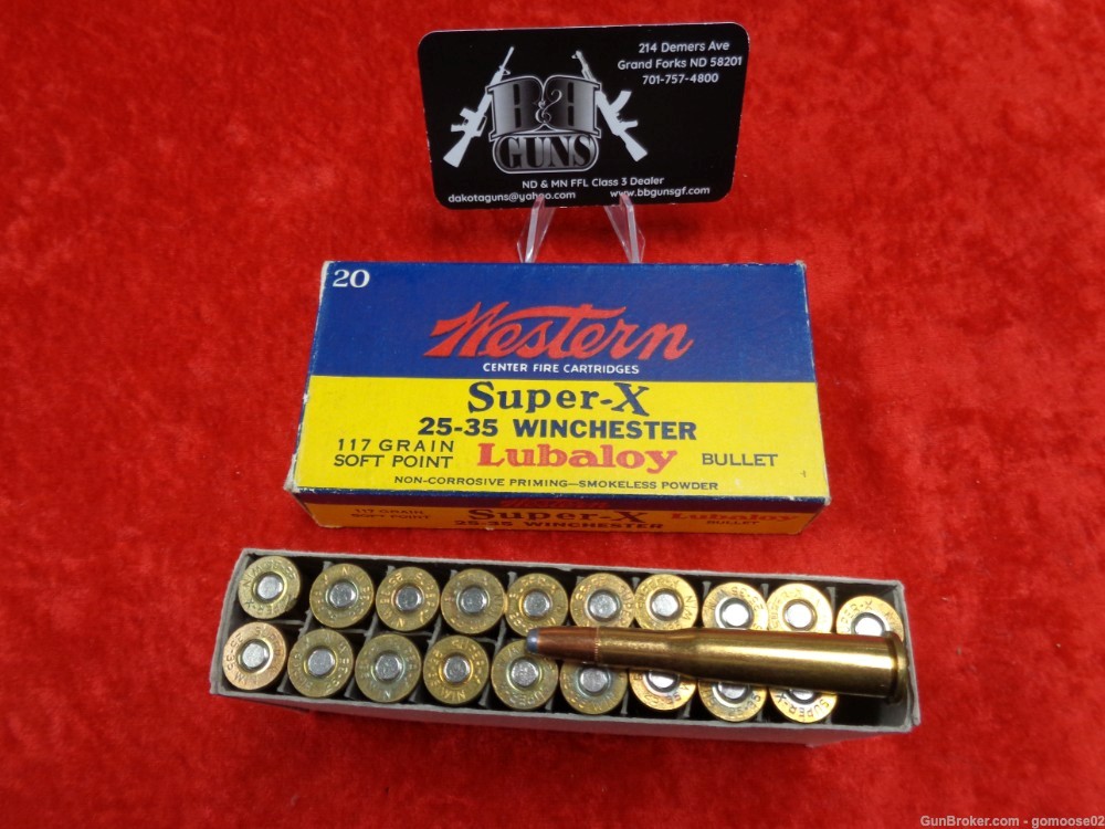 2 Box Winchester Super X 25-35 Win 40rds 117gr Ammo Boxes Ammunition Rifle -img-21