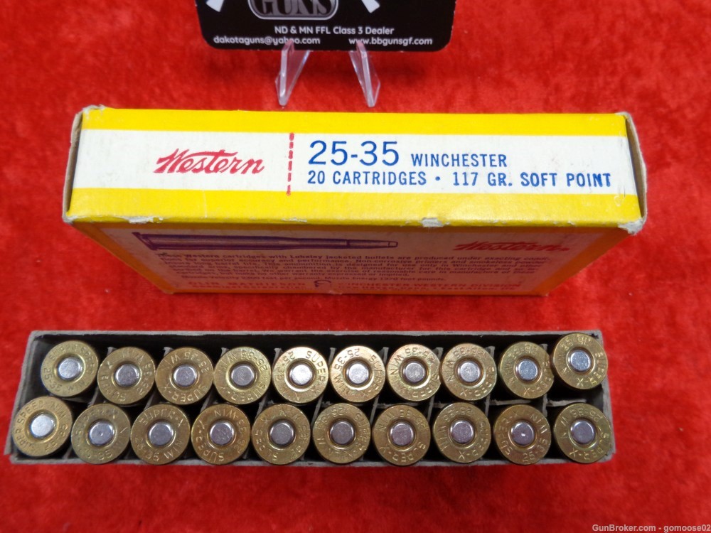 2 Box Winchester Super X 25-35 Win 40rds 117gr Ammo Boxes Ammunition Rifle -img-15