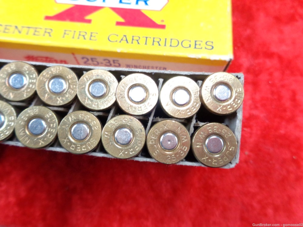 2 Box Winchester Super X 25-35 Win 40rds 117gr Ammo Boxes Ammunition Rifle -img-12