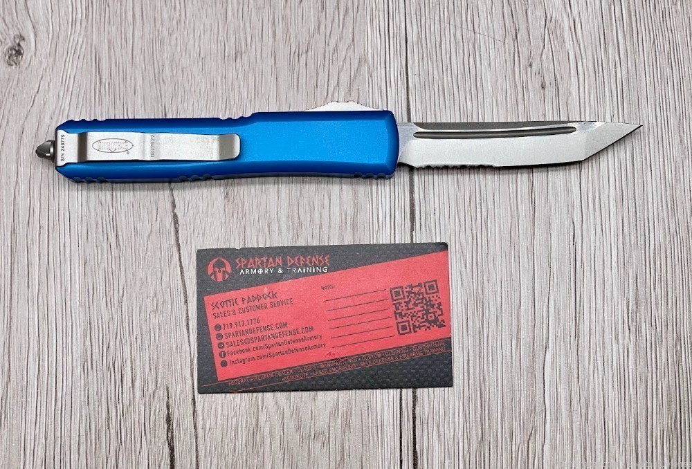 MICROTECH ULTRATECH T/E BLUE STONEWASH PARTIAL SERRATED-img-1
