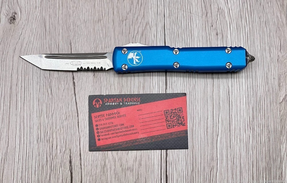 MICROTECH ULTRATECH T/E BLUE STONEWASH PARTIAL SERRATED-img-2