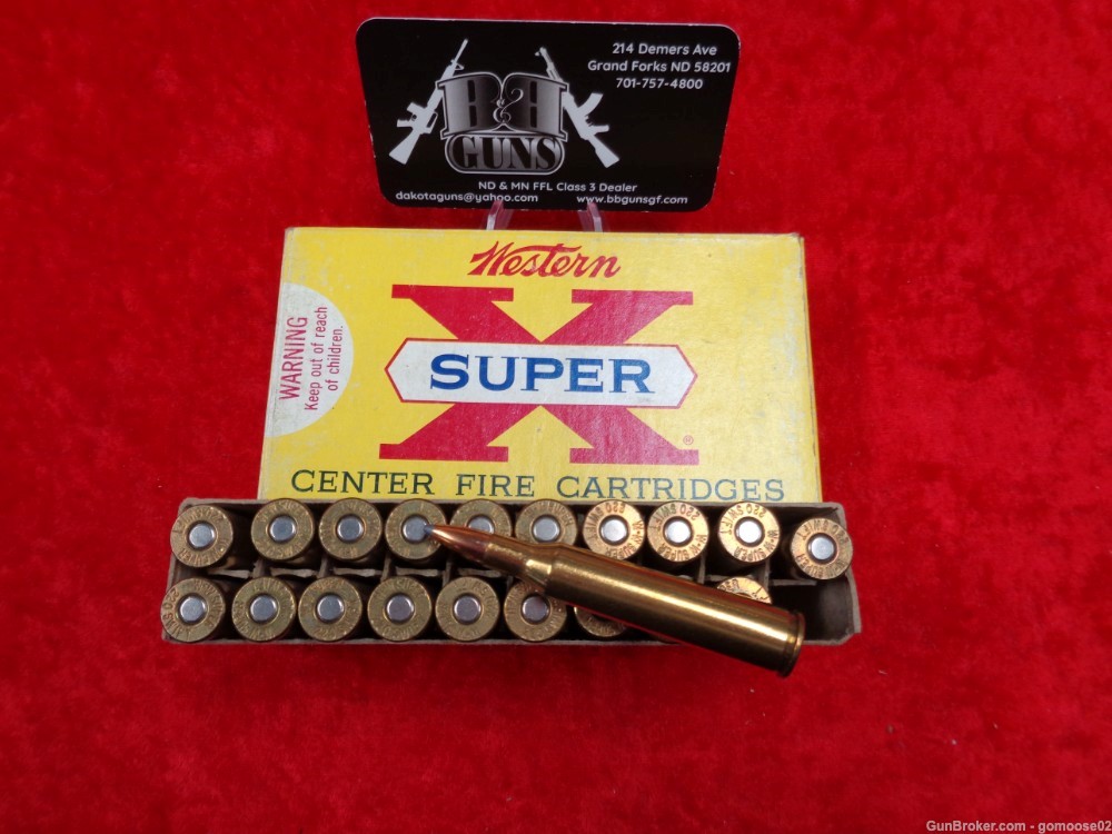 220 Swift Vintage Ammo Box Winchester Super X Ammunition 20rds WE TRADE BUY-img-11
