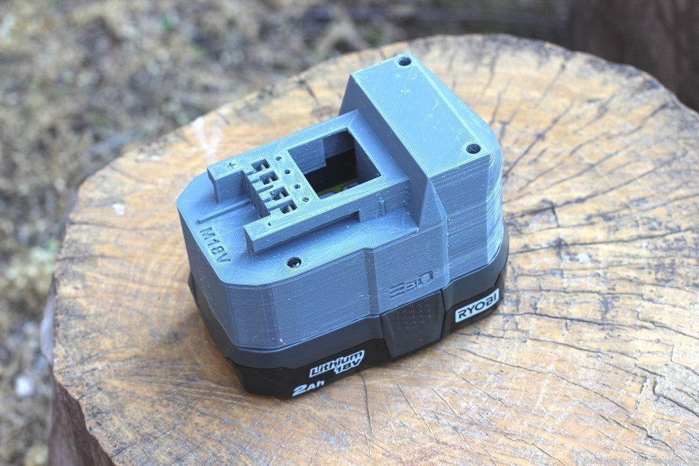 EveryThang3D DIY Adapter for Ryobi ONE+ Battery to Milwaukee M18 Power Tool-img-10