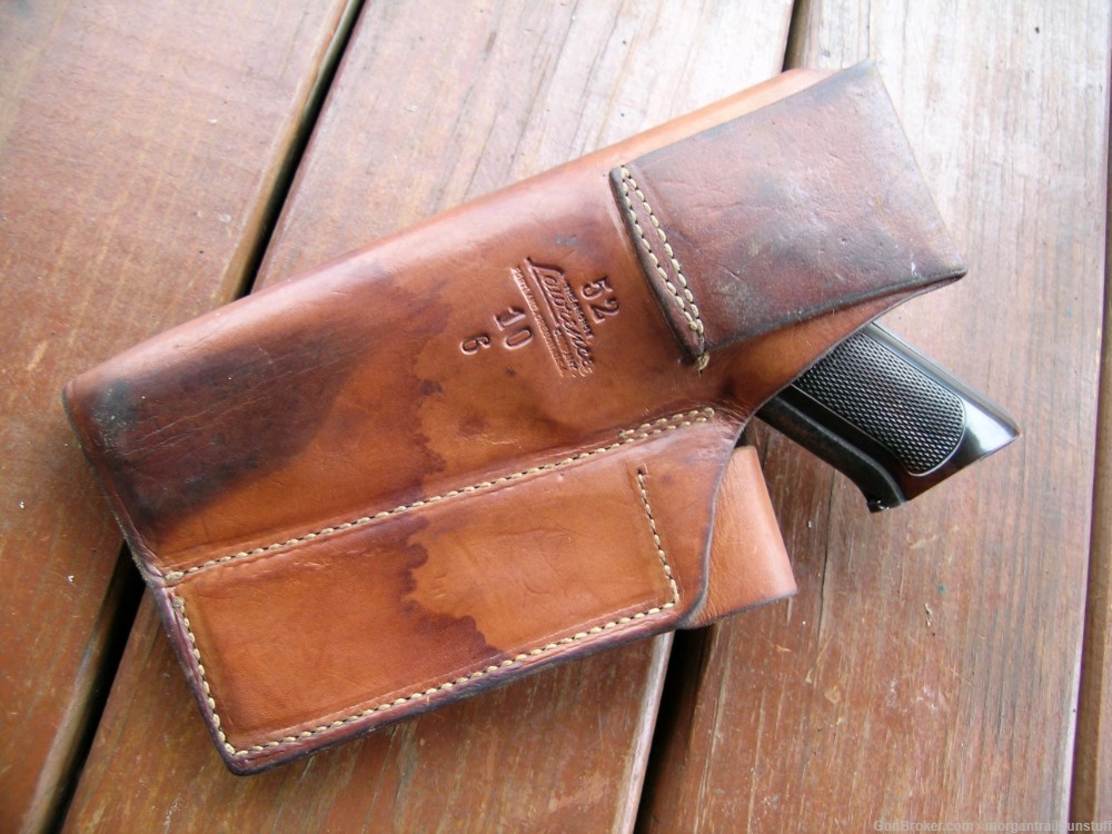 Geo Lawrence #52 Leather Holster W/Mag Pouch For Colt Woodsman 4-1/2"-img-5