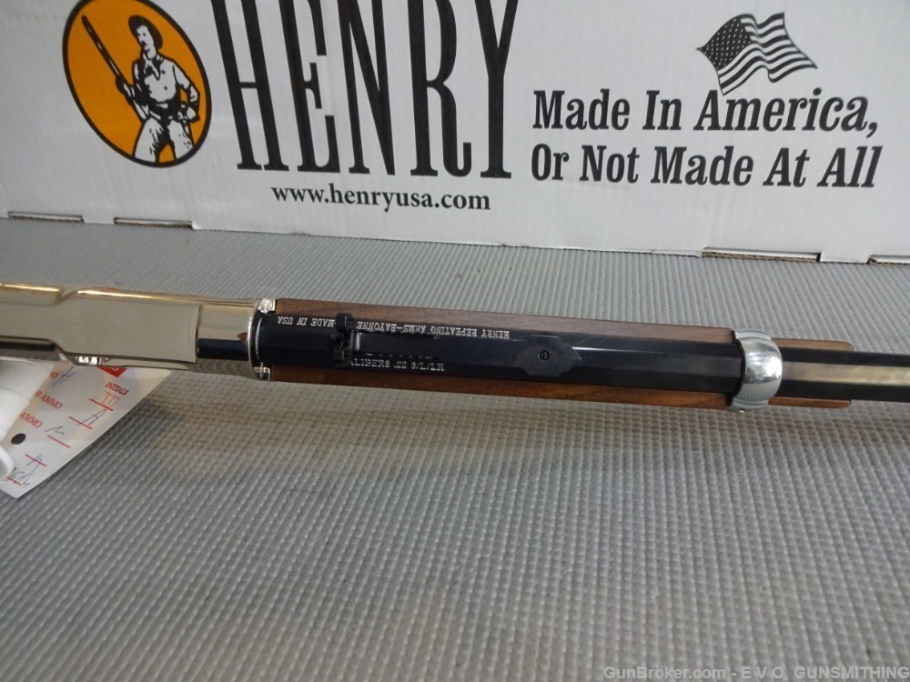 Henry Golden Boy Silver 22 LR H004S   VERY NICE WOOD -img-11