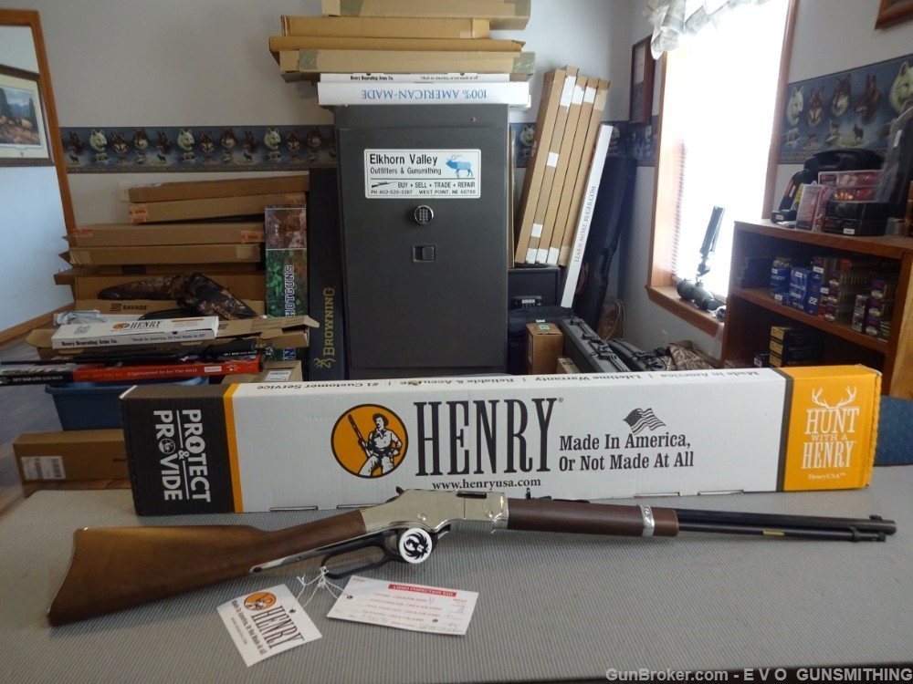 Henry Golden Boy Silver 22 LR H004S   VERY NICE WOOD -img-0