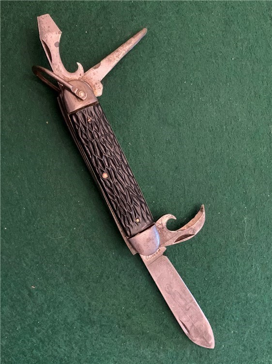 WWII CAMCO NO. 450 4 BLADE POCKET KNIFE, RARE-img-0