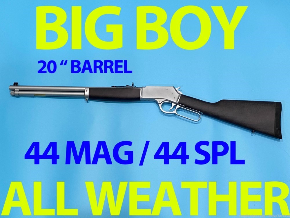 HENRY Big Boy All-Weather Side Gate .44 SPL 20" Henry Lever Rifle .44 MAG-img-0
